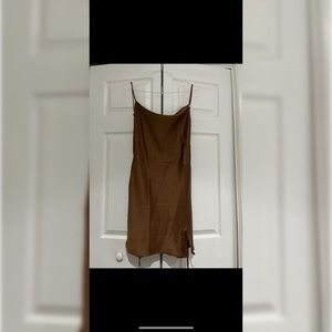 Solid Tie Backless Cami Dress (L)